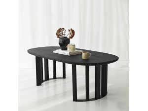 Mesa de centro em madeira "Elysia" - 120 x 60 x 40 cm - Preto 2