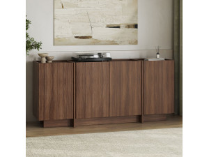 Aparador de madeira "Dorma" - 180 x 45 x 80 cm - Nogueira Milano 2
