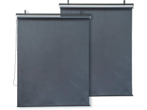 Conjunto de 2 persianas para pérgola - 124 x 225 cm - Antracite -