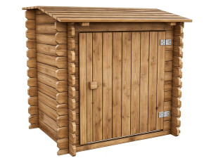 Caixa filtrante de madeira tratada "Keny" para piscina - 120 x 95 x 113 cm