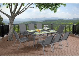 Mesa para jardim "Cordoba" - Phoenix - 8 lugares - Prateado 2