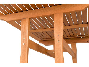 Mesa de jardim "Osaka" - 180 x 90 cm - Madeira natural - 2
