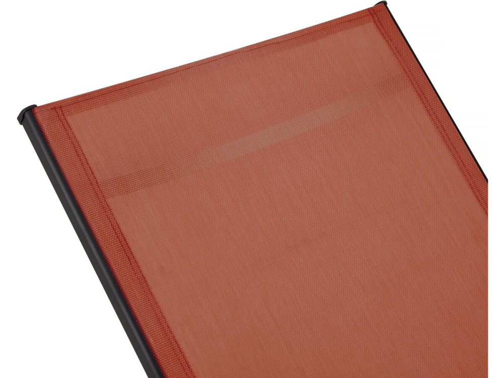 Conjunto de 2 espreguiçadeiras metálicas "Farniente" com braços - Terracota