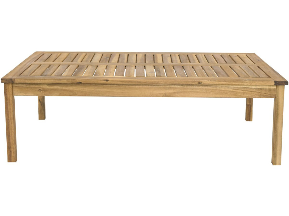 Conjunto de mobiliário de jardim em madeira de acácia com almofadas "Chilwell" - 5 lugares - Bege