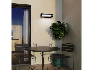 Aplique solar e recarregável Booster "Loma" 150 a 900 Lumen - Preto 2