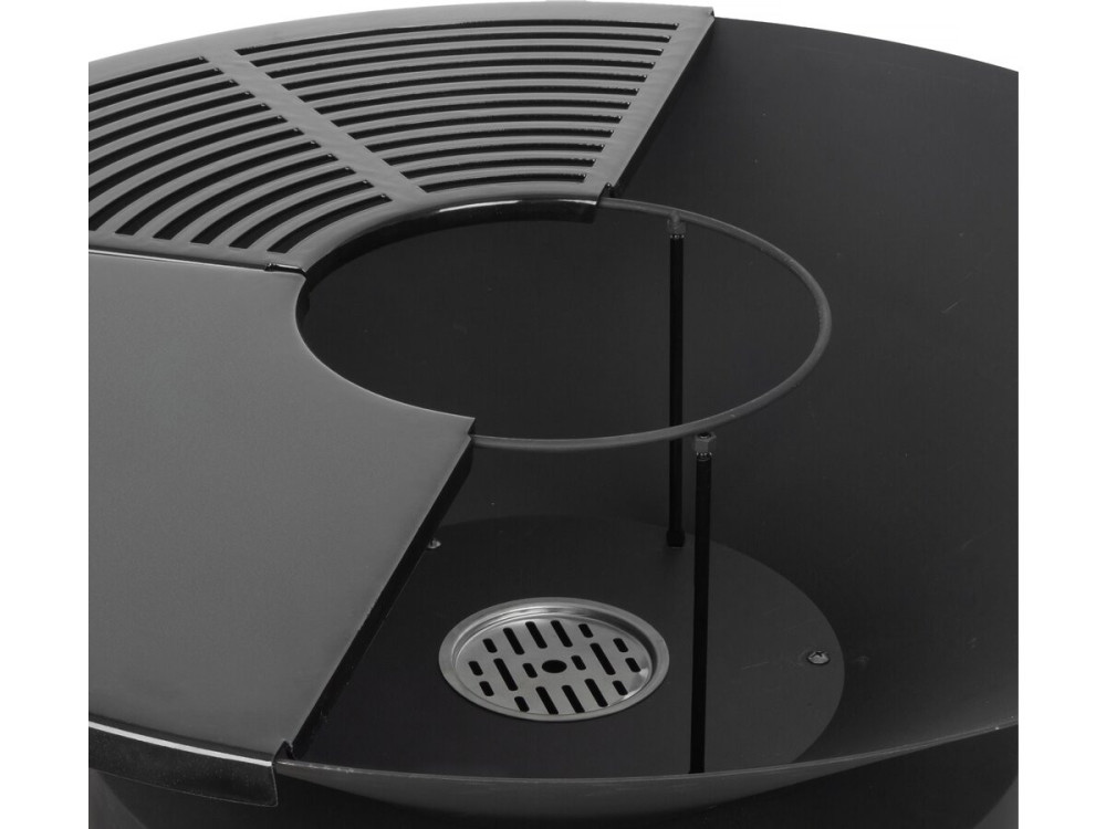 Braseiro "Cesar premium" para churrasco a carvão e a lenha - Ø 81 cm - Preto