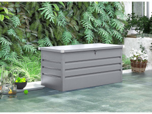 Caixa de Jardim Metálica “Store” - 480L - Prata 2