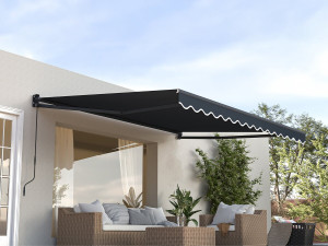 Toldo retrátil em alumínio "Ombra 3" de 2,5 x 3 m - Cinzento antracite 2