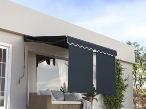 Toldo "Shadow" com saia de alumínio 2 x 3 m - Cinzento antracite 2