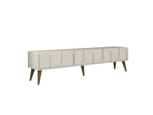 Meuble TV en bois "Lyon" - 180 x 35 x 44 cm - CrèmeNoix