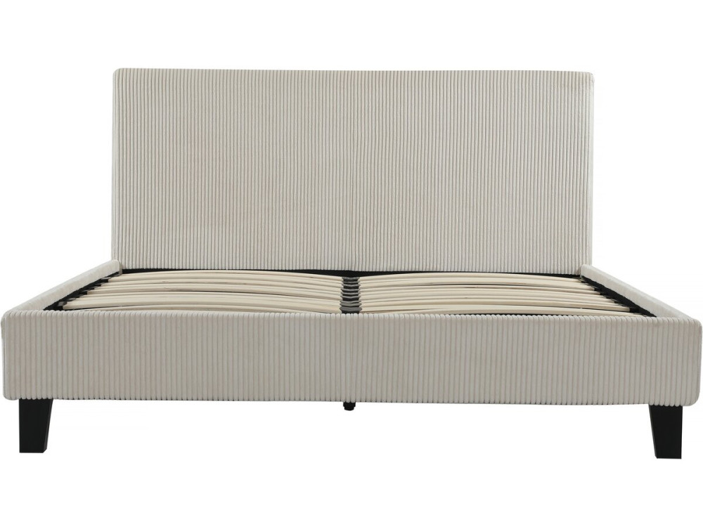 Cama de veludo cotelê "Âmbar" - 160 x 200 - Bege
