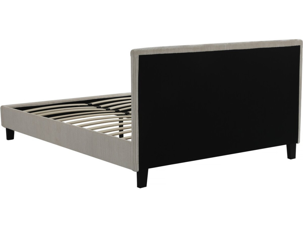Cama de veludo cotelê "Âmbar" - 160 x 200 - Bege