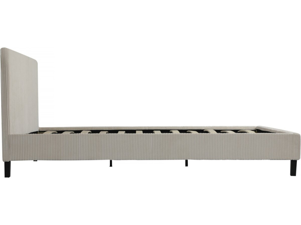 Cama de veludo cotelê "Âmbar" - 160 x 200 - Bege