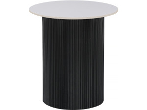 Mesa de apoio em cerâmica "Eclat", mesa de apoio, mesa de cabeceira - 50 x 50 x 55 cm - Branco
