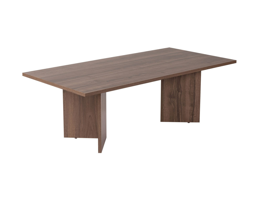 Mesa de centro de madeira "Sabin" - 60 x 119 x 40 cm - Nogueira