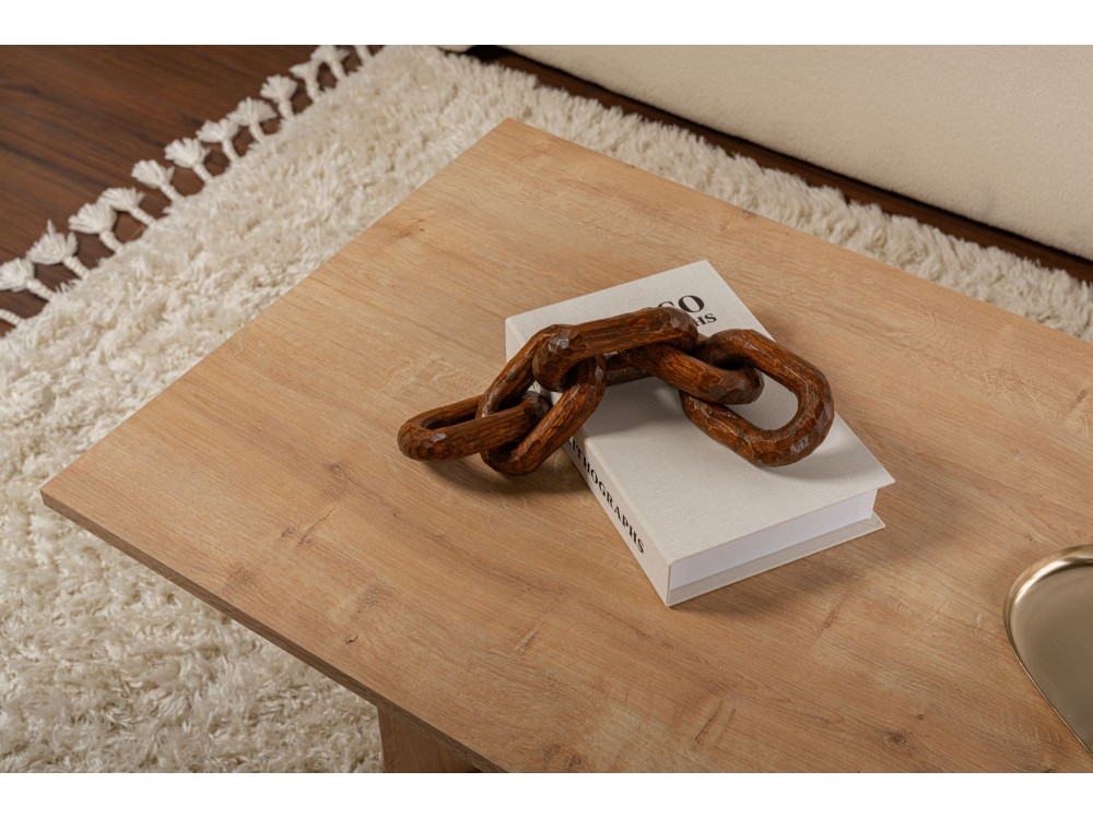 Mesa de centro de madeira "Sabin" - 60 x 119 x 40 cm - Carvalho Safira