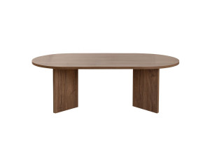 Mesa de centro de madeira "Sand" - 60 x 119 x 40 cm - Nogueira