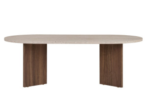 Mesa de centro em madeira "Sable" 119 x 60 x 40 cm - Travertino