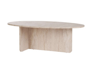 Mesa de centro em madeira "Orba" - 120 x 65 x 40 cm - Travertino