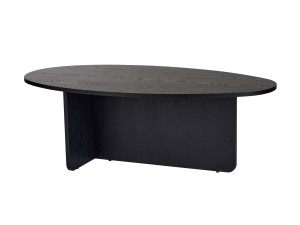 Mesa de centro de madeira "Orba" - 120 x 65 x 40 cm - Madeira preta