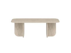Mesa de centro em madeira "Becaj" - 120 x 60 x 41 cm - Travertino