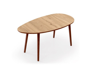 Mesa de centro de madeira "Nora" 100 x 50 x 45 cm - Carvalho