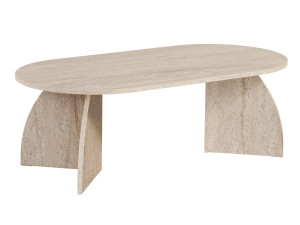 Mesa de centro de madeira "Melina" 120 x 60 x 40 cm - Travertino