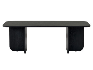 Mesa de centro de madeira "Akira" 120 x 60 x 41 cm - Madeira preta