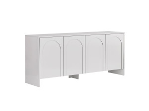 Aparador "Arlen" em madeira - 180 x 45 x 80 cm - Branco