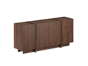Aparador de madeira "Dorma" - 180 x 45 x 80 cm - Nogueira Milano