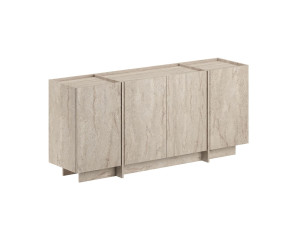 Aparador "Dorma" em madeira - 180 x 45 x 80 cm - Travertino