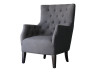 Poltrona Escandinava Tecido "Duchesse" - 76 x 83 x 100,5 cm - Cinza