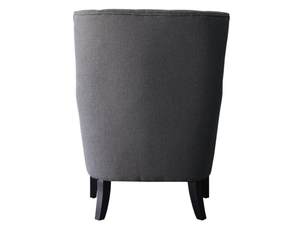 Poltrona Escandinava Tecido "Duchesse" - 76 x 83 x 100,5 cm - Cinza