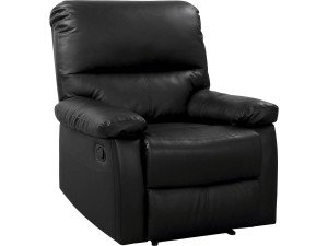 Poltrona de relaxamento "Lincoln" - 90 x 89 x 103 cm - Preto