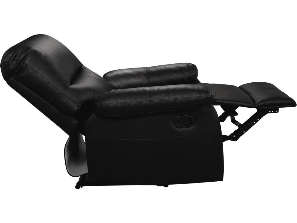 Poltrona de relaxamento "Lincoln" - 90 x 89 x 103 cm - Preto