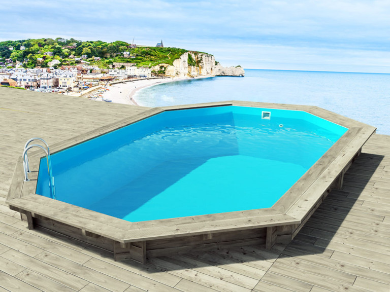 Piscina de madeira Brazilia 120" 5,86 x 3,86 x 1,20 m