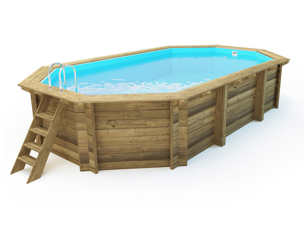 Piscina de madeira Brazilia 120" 5,86 x 3,86 x 1,20 m