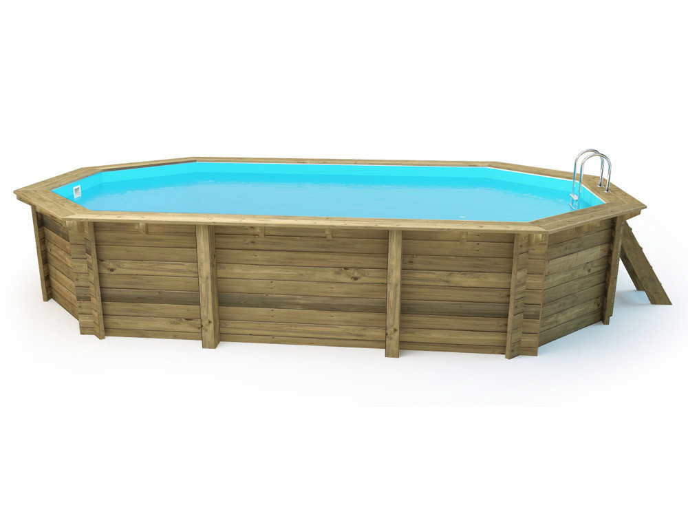 Piscina de madeira Brazilia 120" 5,86 x 3,86 x 1,20 m