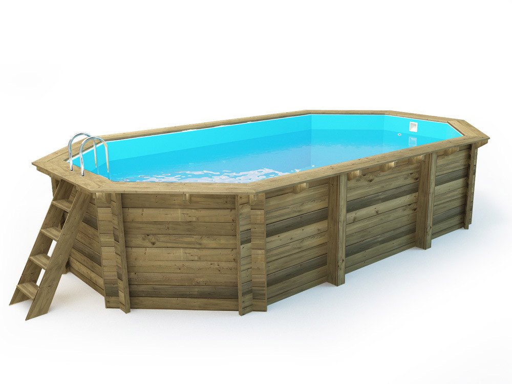 Piscina de madeira "Palma 130" - 7,57 x 4,07 x 1,31 m