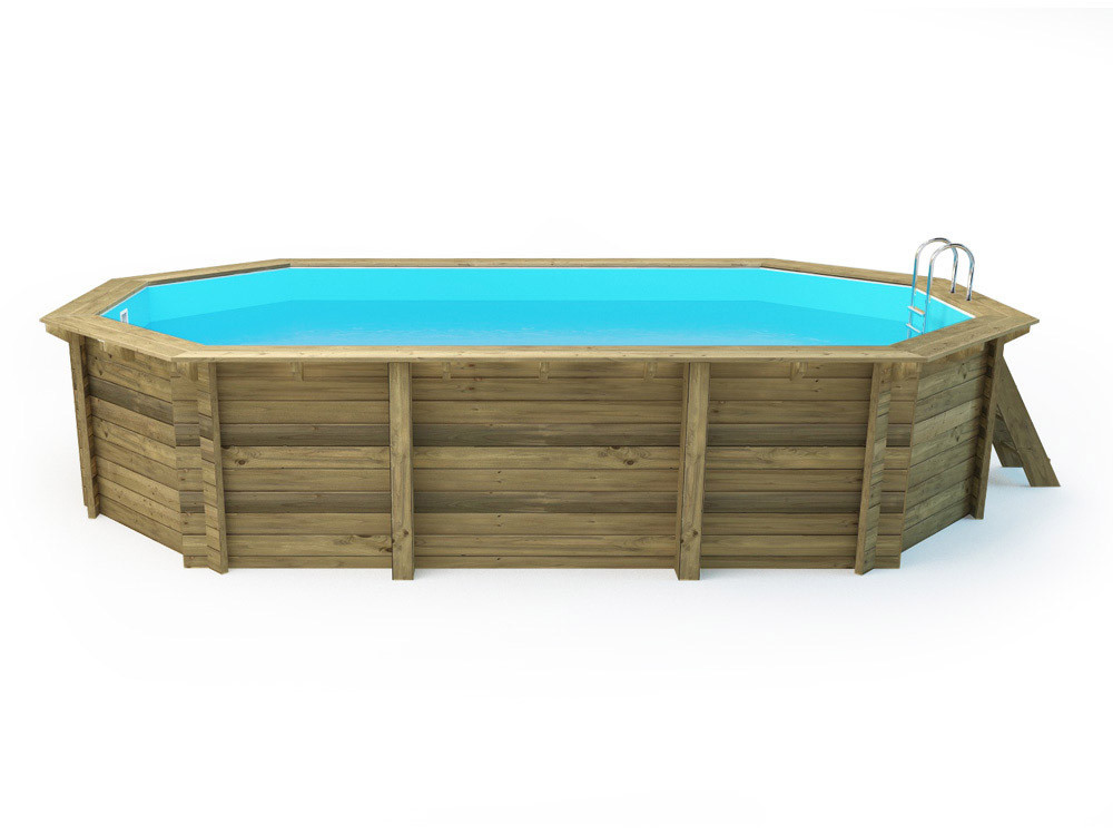 Piscina de madeira "Palma 130" - 7,57 x 4,07 x 1,31 m