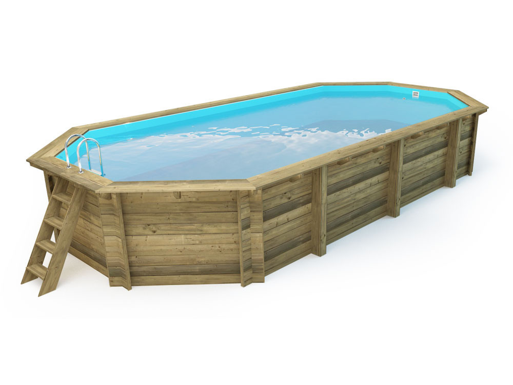 Piscina de madeira "Ibiza 130" - 8,57 x 4,57 x 1,31 m
