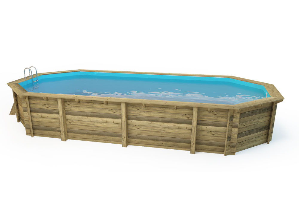 Piscina de madeira "Ibiza 130" - 8,57 x 4,57 x 1,31 m