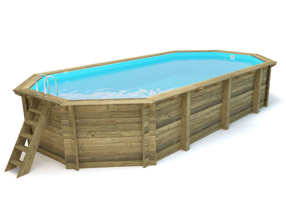 Piscina de madeira "Ibiza 145" - 8,57 x 4,57 x 1,45 m