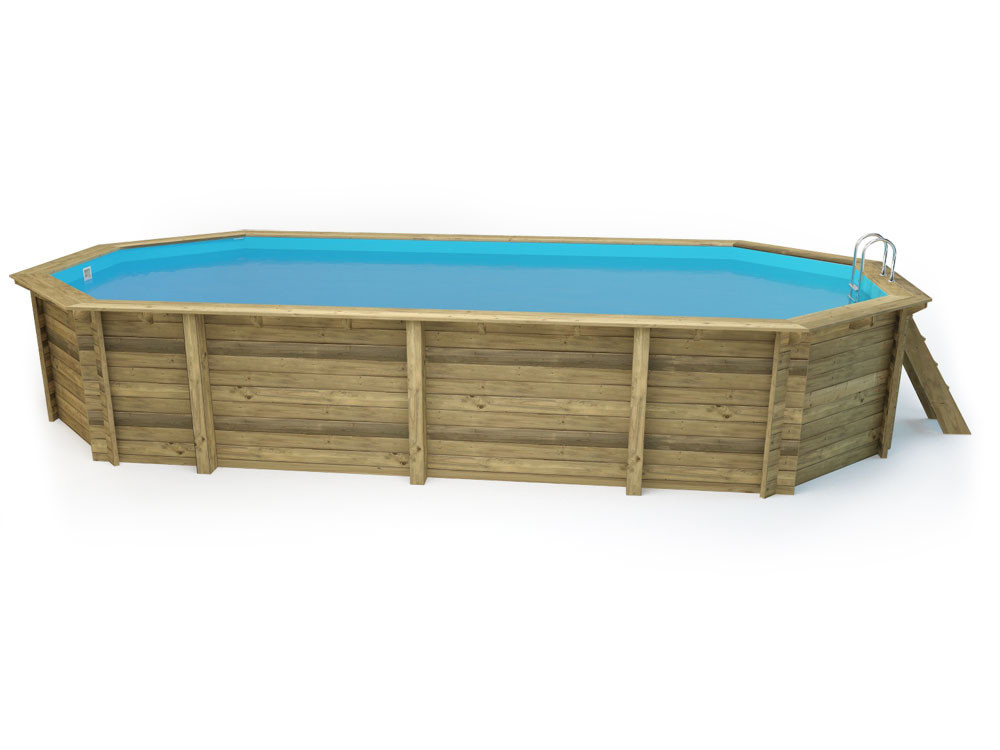 Piscina de madeira "Ibiza 145" - 8,57 x 4,57 x 1,45 m