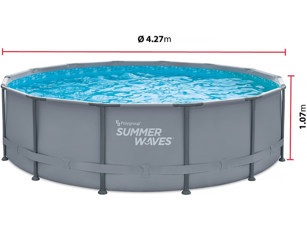Piscina tubular com armação "Elite" - FLIPO 1 - Ø 4.27 x 1.07 m
