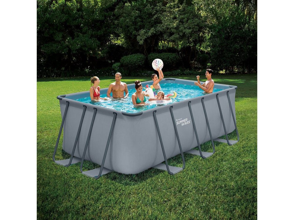 Piscina tubular - LUDO 1 - 8m2 - 4 x 2 x 1 m - Sem filtragem