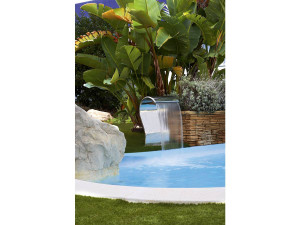 Cascata para piscina "Cayman" - H. 67,5 cm - Aço inoxidável