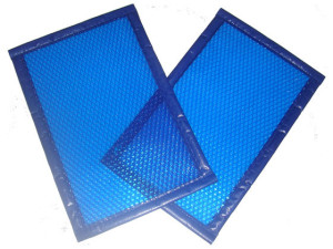 Plástico bolha azul/azul 400 microns forma 1
