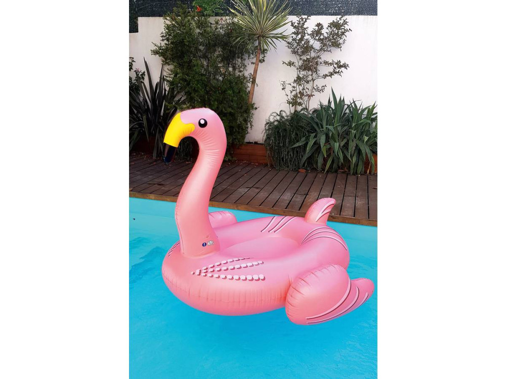 Boia "Flamingo cor-de-rosa gigante" - 182 x 143 cm - Cor-de-rosa