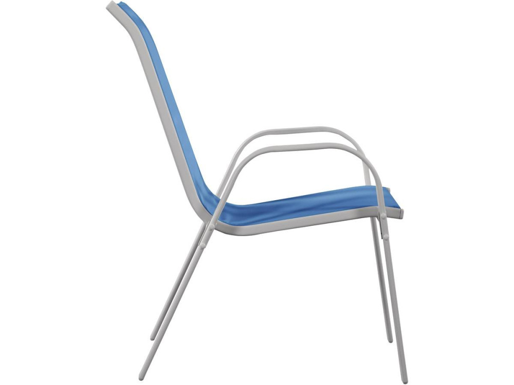 Conjunto de poltronas em textilene "Cordoba" - Phoenix- Azul - conjunto de 4